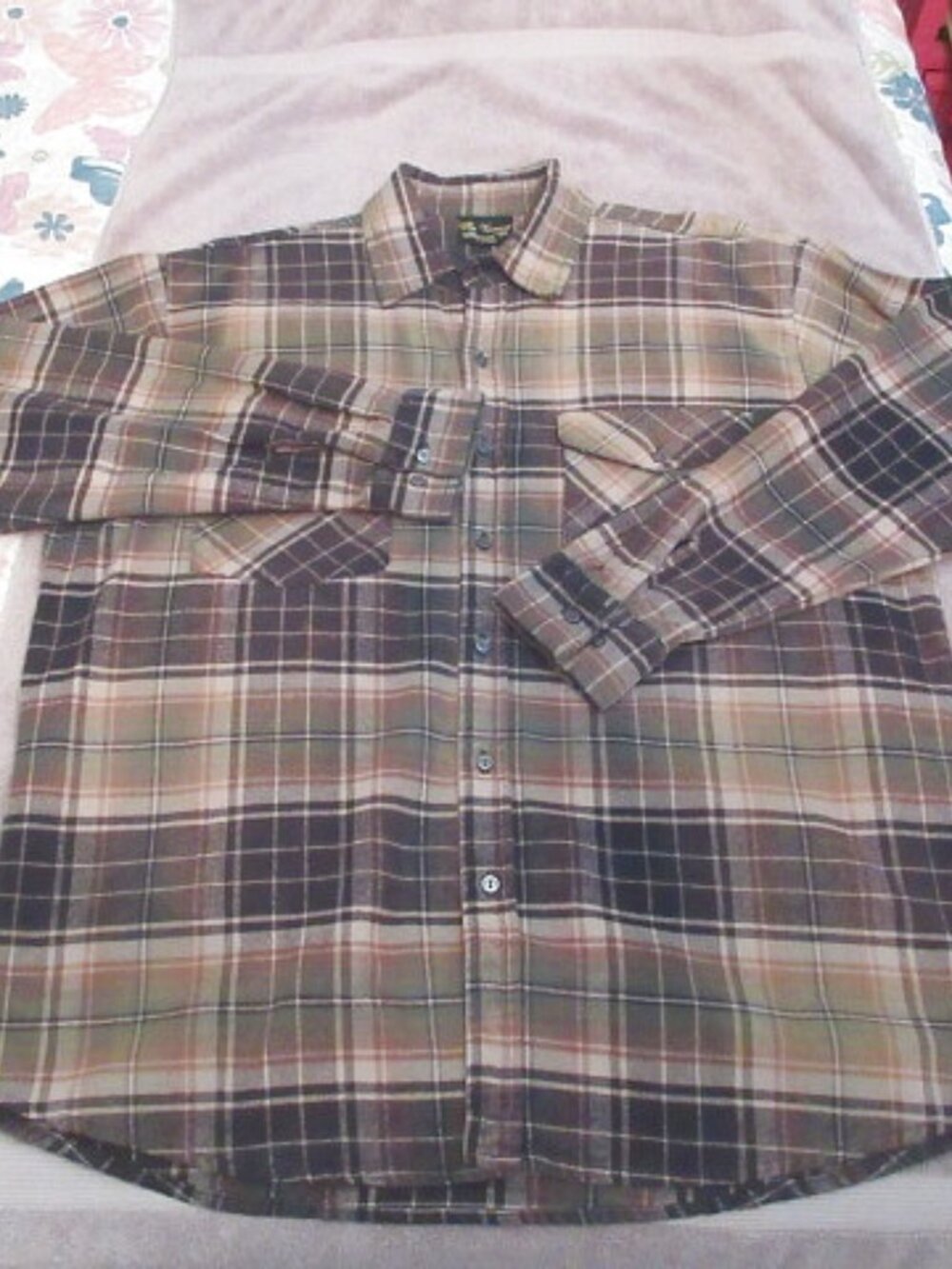 Vtg Vermont Flannel Co Shacket Mens XL Button Up Shirt Western Barn Work USA 2